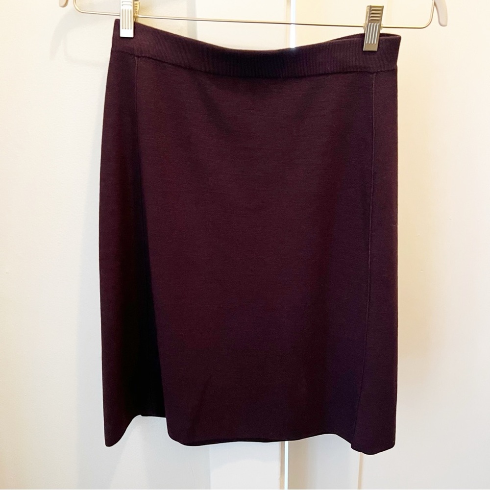 Eileen Fisher Silk‎ Blend Business Casual Purple Skirt